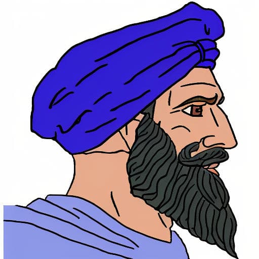 Chad Wearing a Blue Turban